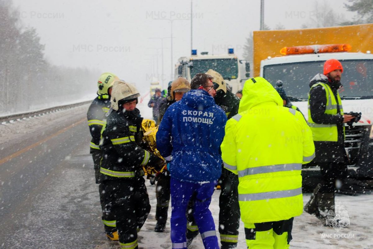 Межведомственные учения по ликвидации ДТП прошли на обходе Твери
