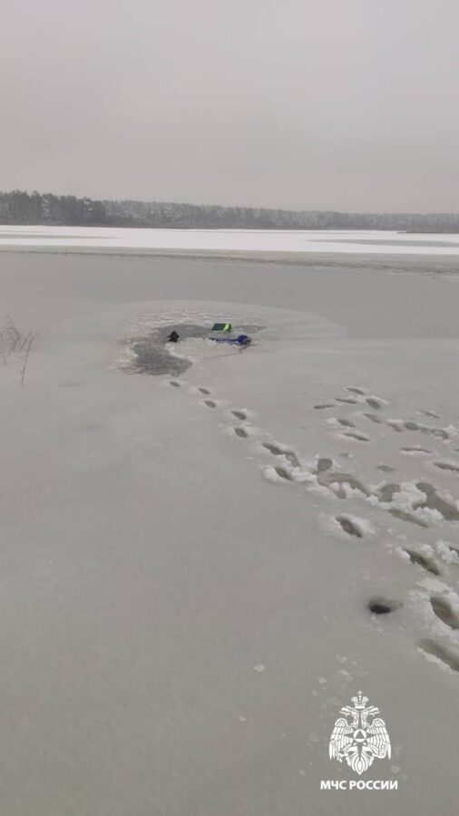 В Тверской области рыбак провалился под лёд