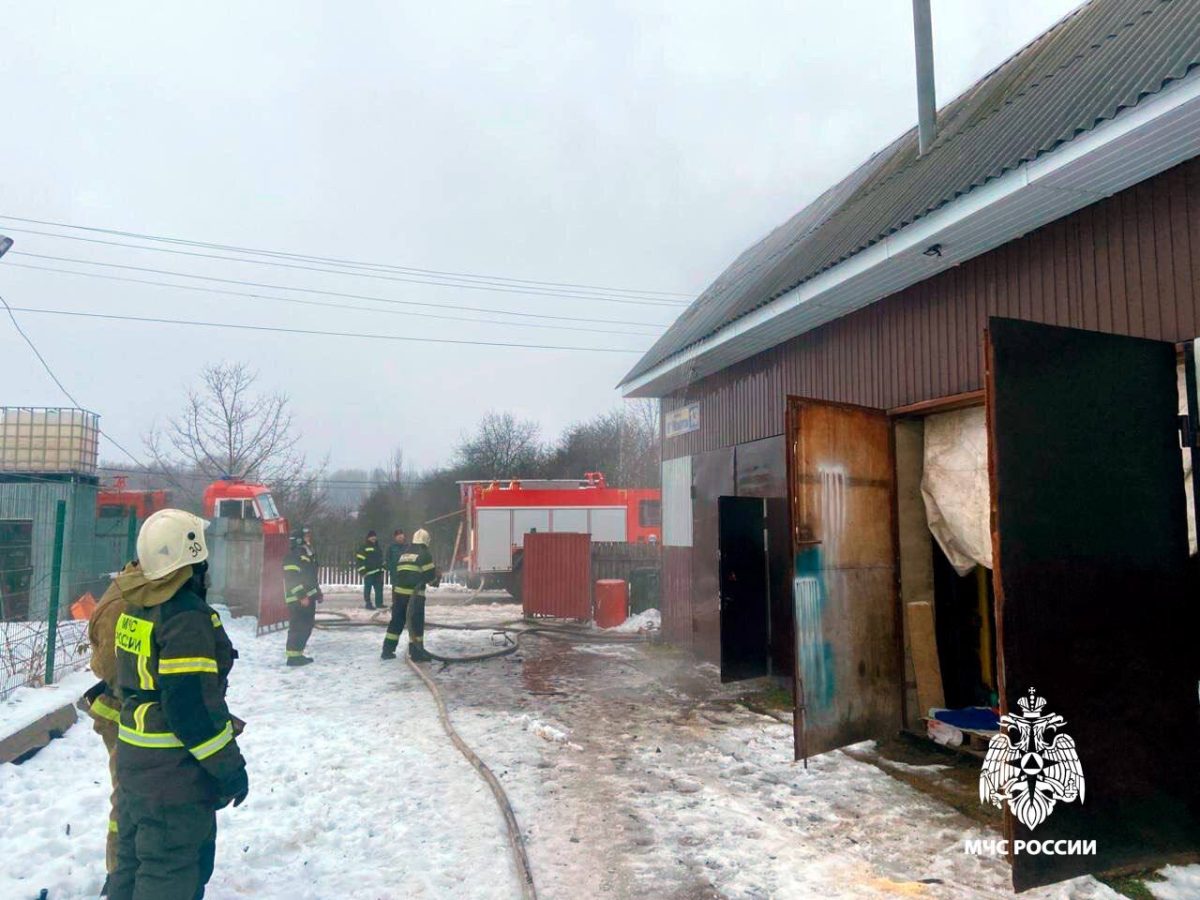 В Тверской области за полчаса потушили пожар в гараже