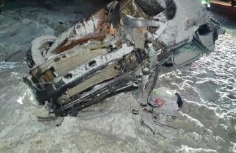 На трассе в Тверской области перевернулась LADA Granta На трассе в Тверской области перевернулась LADA Granta
