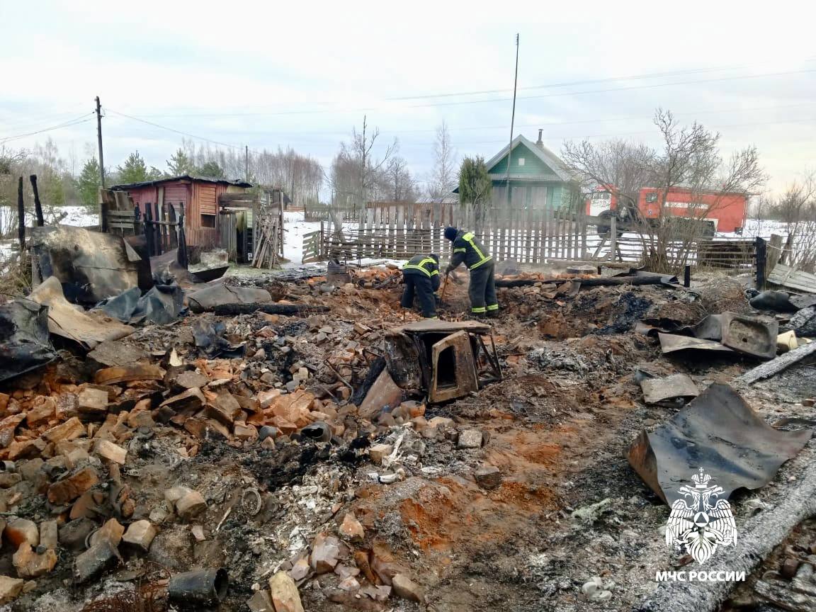 В Тверской области на месте сгоревшего дома нашли останки