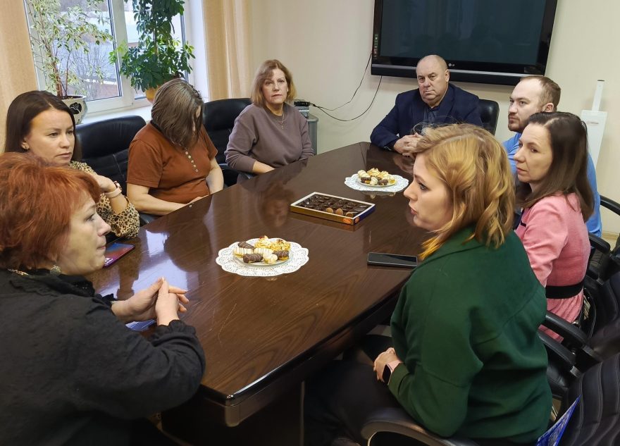 Глава Вышневолоцкого округа встретилась с коллективом газеты