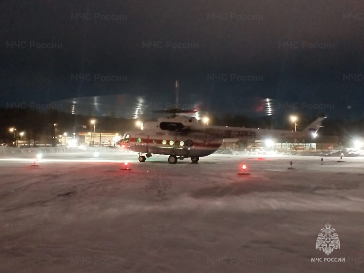 Пациента экстренно доставили в Тверь на вертолёте санавиации