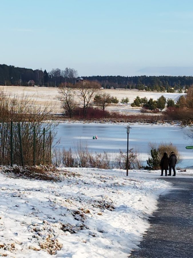 В Тверской области маленькие дети переходят речку, рискуя жизнью