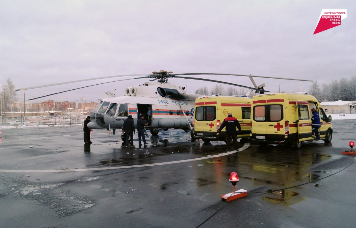Больше 1400 пациентов в Тверской области эвакуированы службой санитарной авиации