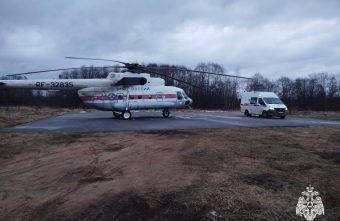 Вертолет санавиации доставил в Тверь пациента из Западной Двины Вертолет санавиации доставил в Тверь пациента из Западной Двины