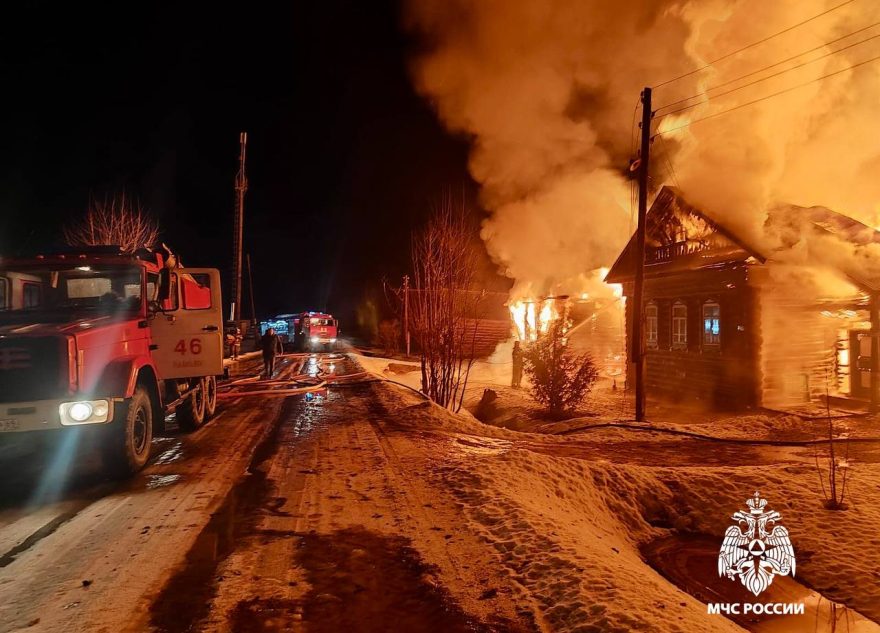 Деревню в Тверской области спасли от пожара