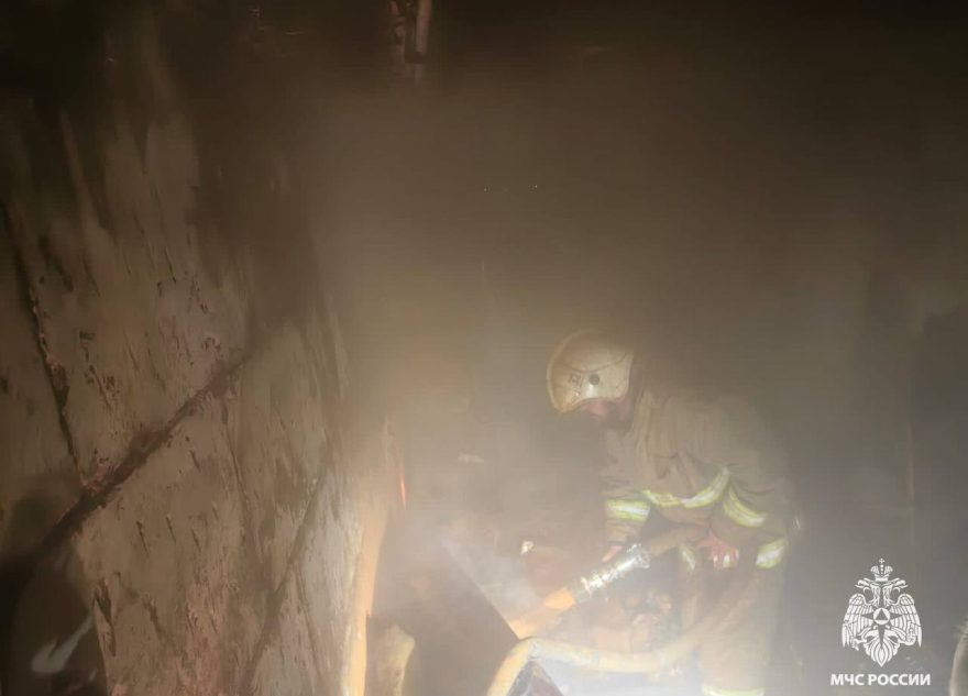 Во время пожара в городе Калязин погиб человек