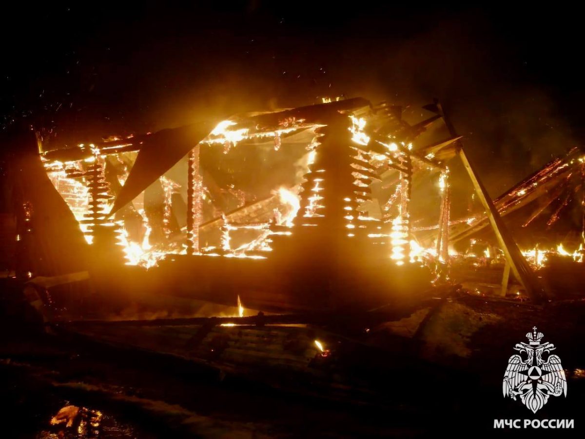 Мужчина пострадал на пожаре в Тверской области