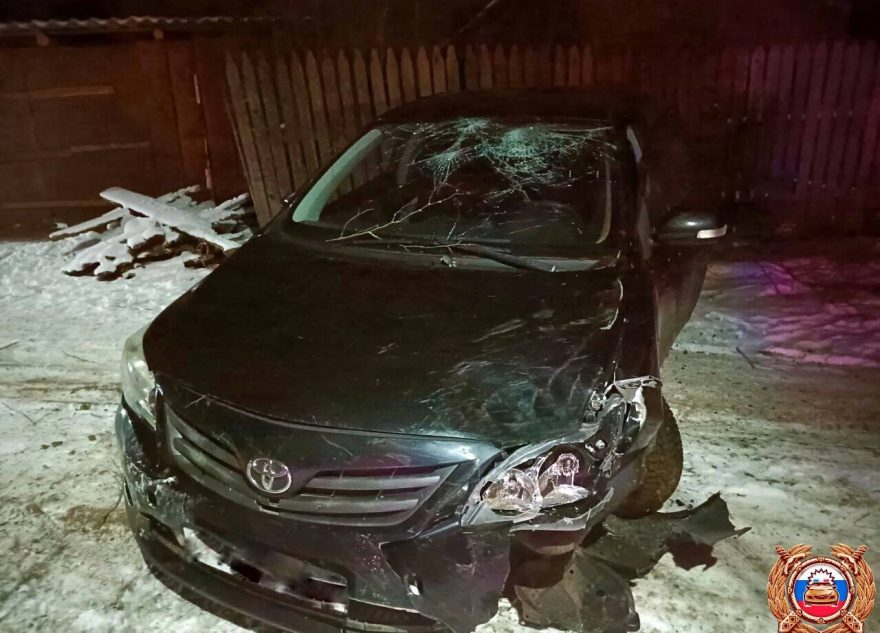 Тойота не вписалась в опасный поворот в Тверской области