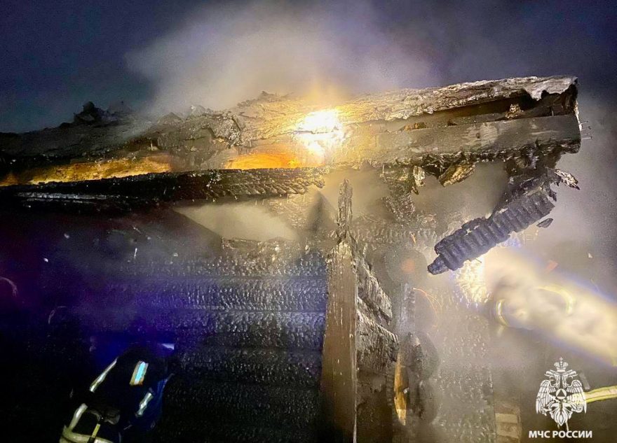 Вчера в Тверской области вспыхнула баня