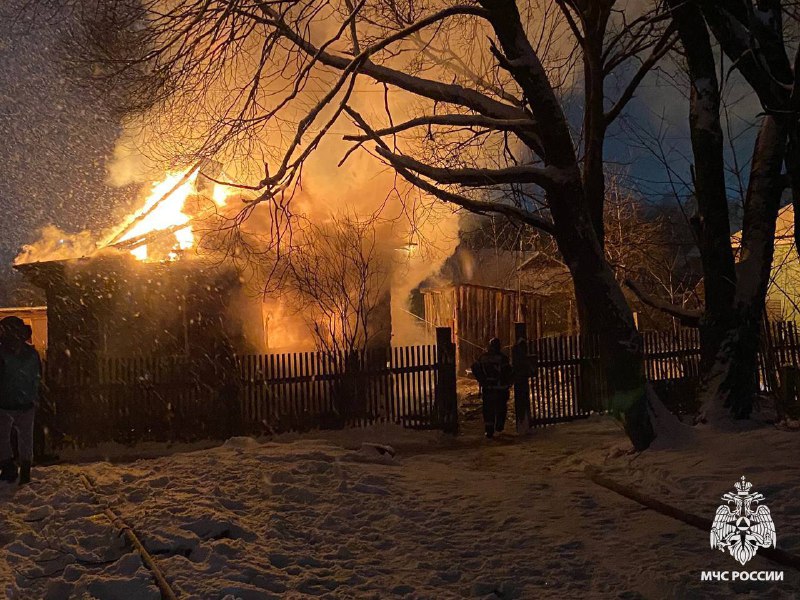 Вчера в Тверской области вспыхнул жилой дом