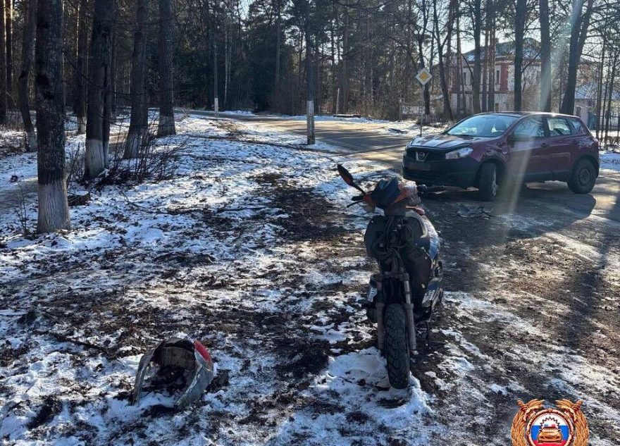 В Тверской области подросток на мопеде попал в ДТП