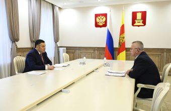 Губернатор Игорь Руденя провёл встречу с главой Пеновского округа Владимиром Морозовым