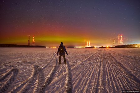 В Тверской области местный житель сфотографировал яркое северное сияние В Тверской области местный житель сфотографировал яркое северное сияние