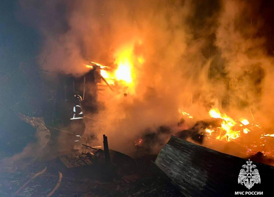 Вчера в Тверской области в пожаре сгорел человек