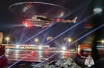 31 января несовершеннолетнего пациента доставили в Тверь на вертолете санавиации
