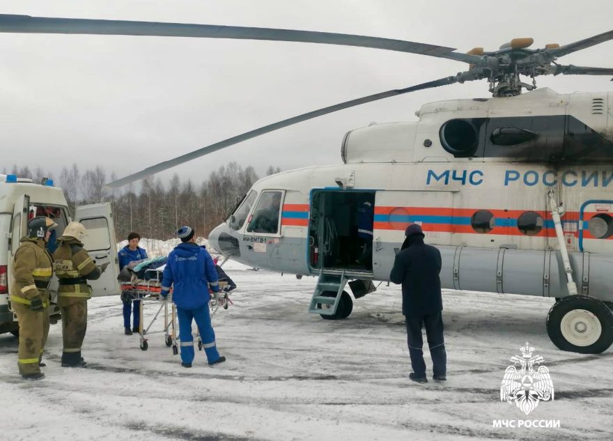 Пожилую женщину доставили в Тверь на вертолёте санавиации