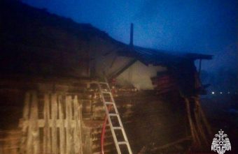 В деревне под Тверью сгорела баня В деревне под Тверью сгорела баня