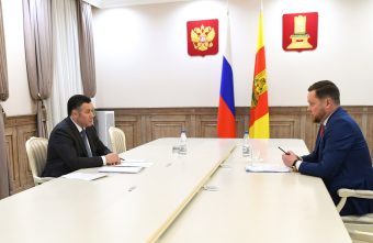 Губернатор Игорь Руденя провёл встречу с главой Ржевского округа Романом Крыловым