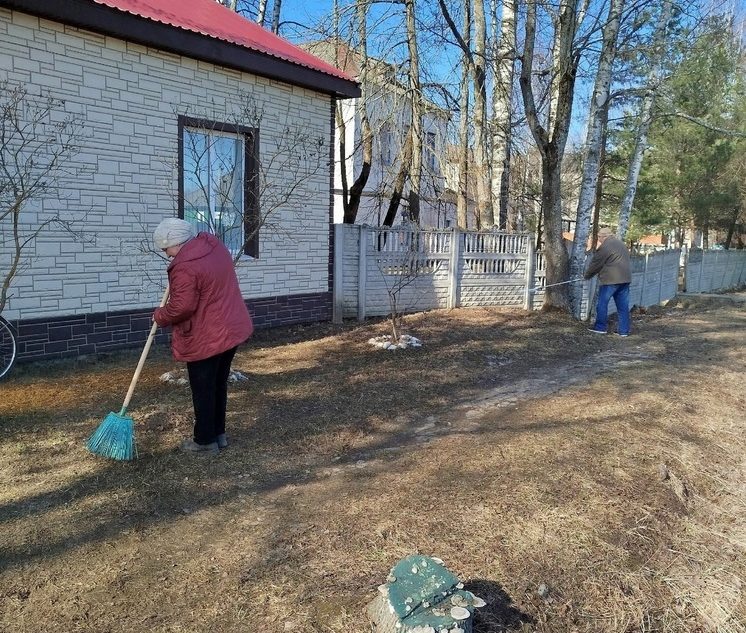 В Оленино Тверской области начались субботники