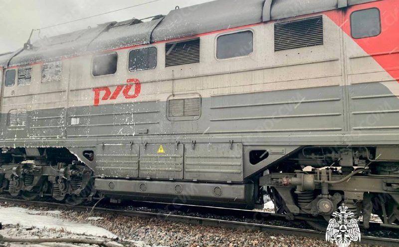 В Тверской области загорелся тепловоз