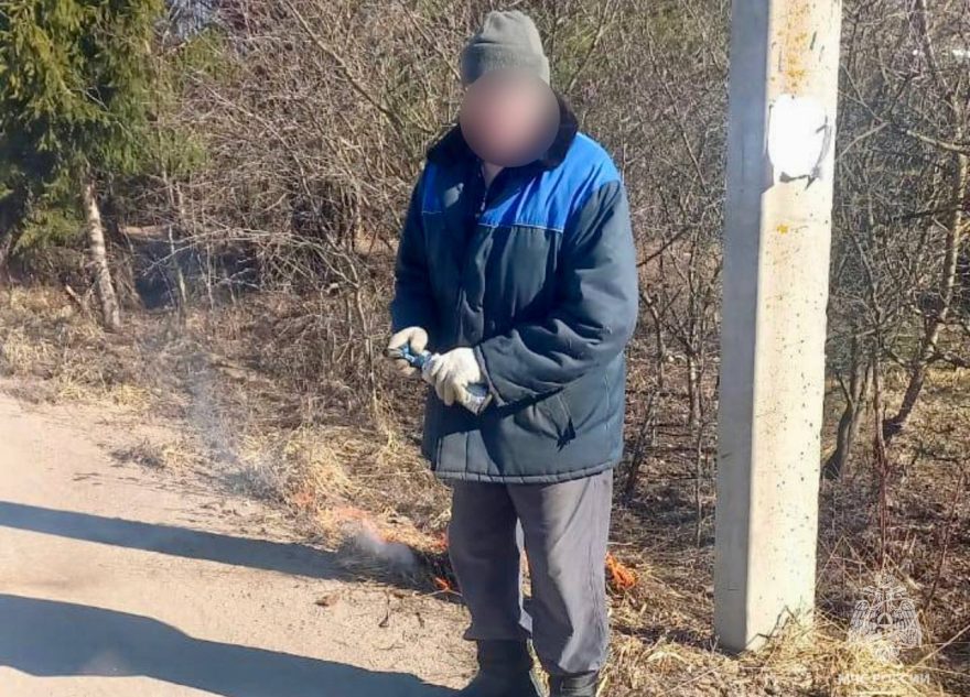 Поджигателей травы в Тверской области нашли и наказали