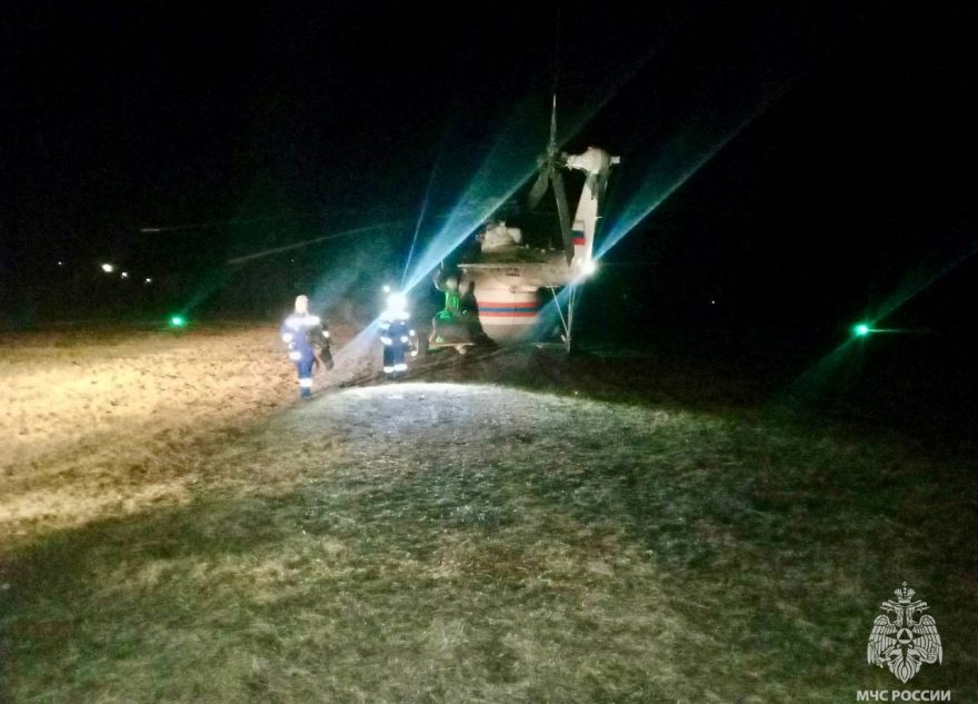 Ребёнка доставили в Тверь на вертолёте санавиации