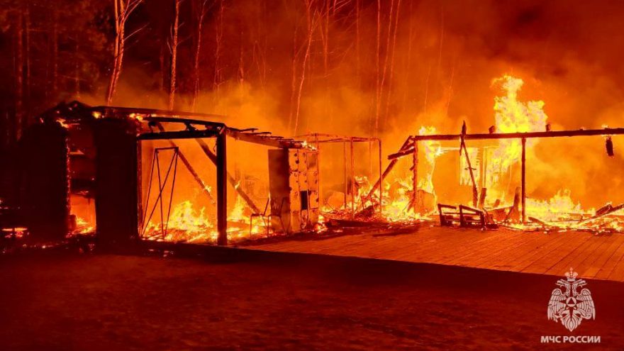 Ночью в Твери вспыхнул пирс