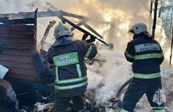 У жителей Тверской области полностью сгорела баня У жителей Тверской области полностью сгорела баня