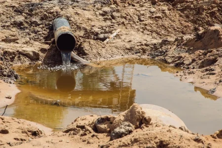 В Тверской области канализация вытекает прямо во двор