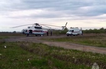 Пациента экстренно доставили в Тверь на вертолёте