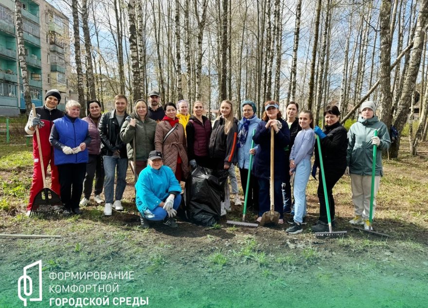 В Лихославльском округе начались повсеместные субботники
