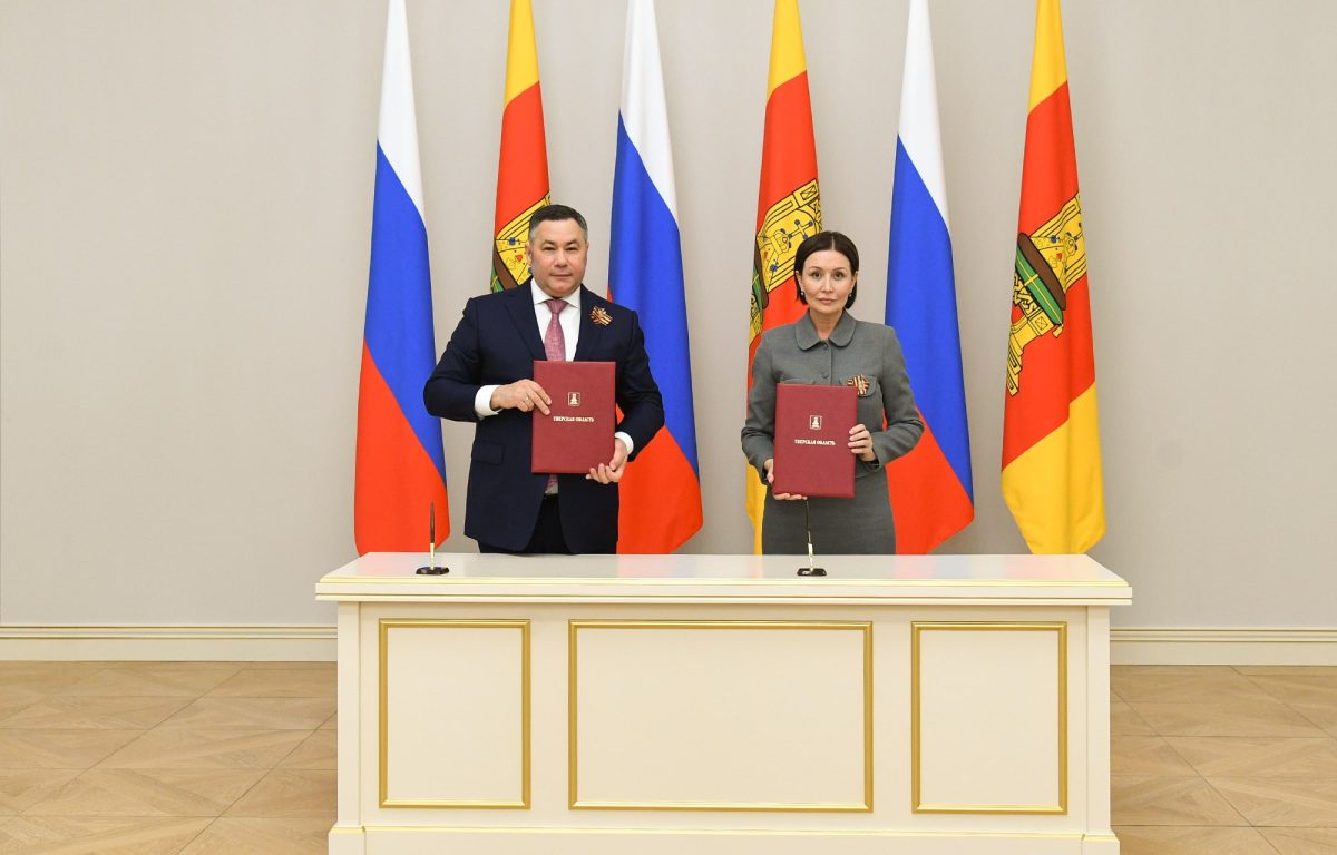 Губернатор Игорь Руденя и генеральный директор АСИ Светлана Чупшева подписали соглашение о сотрудничестве