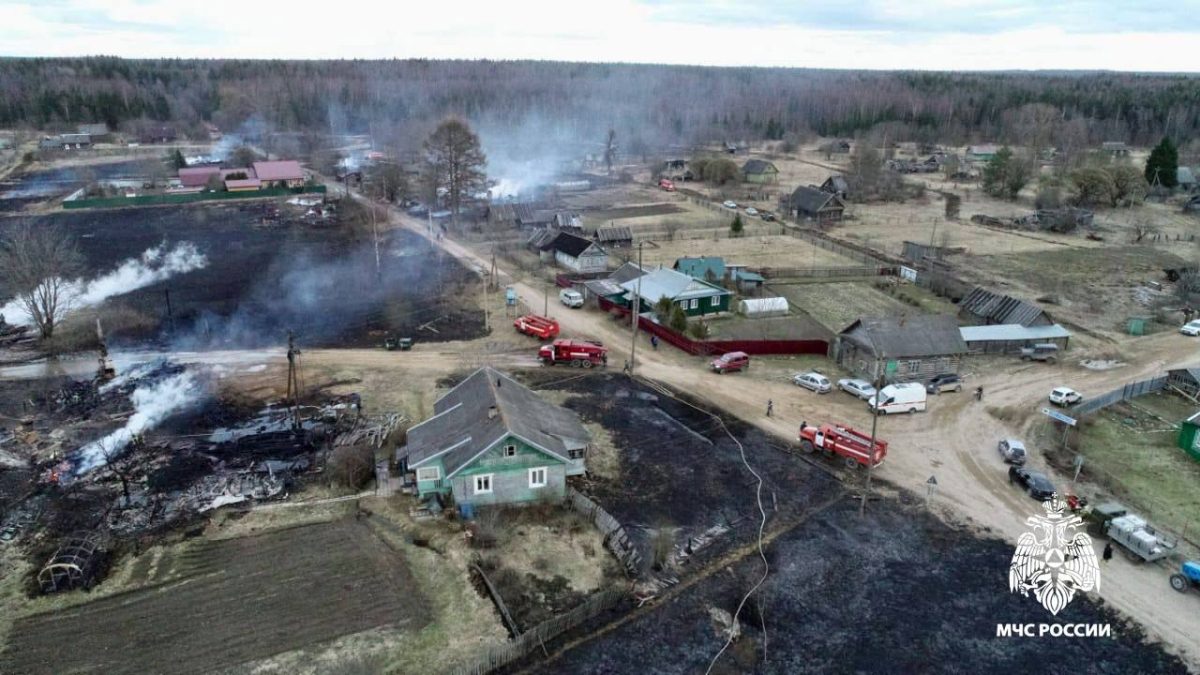 В Тверской области горит целый поселок В Тверской области горит целый поселок