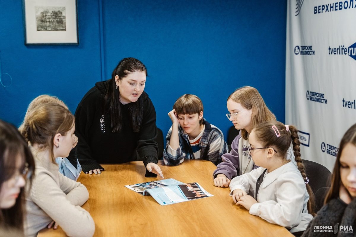 Студия ЮНЫЙ ЖУРНАЛИСТ в гостях у РИА Верхневолжье