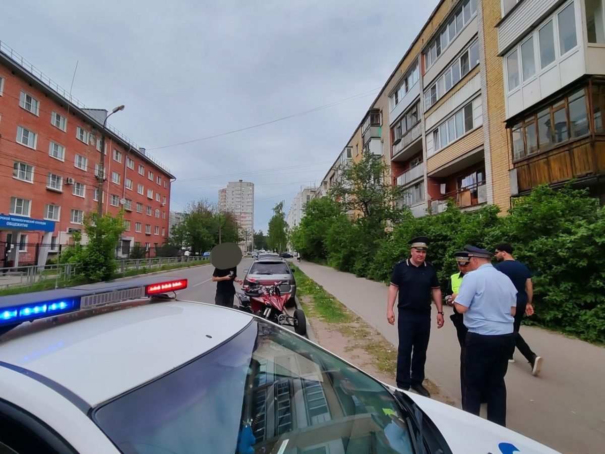 В Твери остановили очередного подростка на квадроцикле