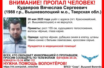Волонтеры просят жителей Тверской области помочь найти мужчину волонтеры