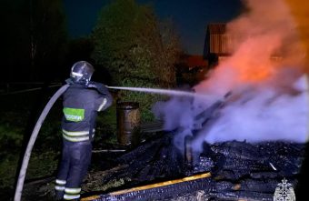 На пожаре в Тверской области пострадал человек
