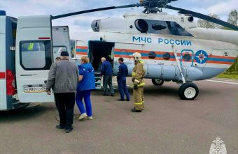 Пациентов экстренно доставили в Тверь на вертолёте экстренно