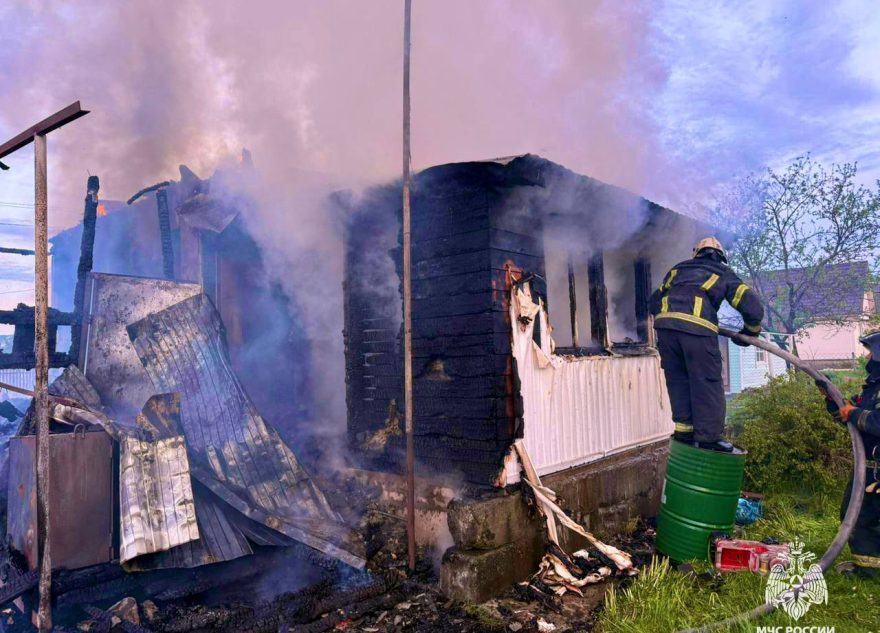 В Тверской области сгорел частный дом