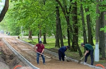 Благоустройство территории больше чем на километр началось в Тверской области благоустройство