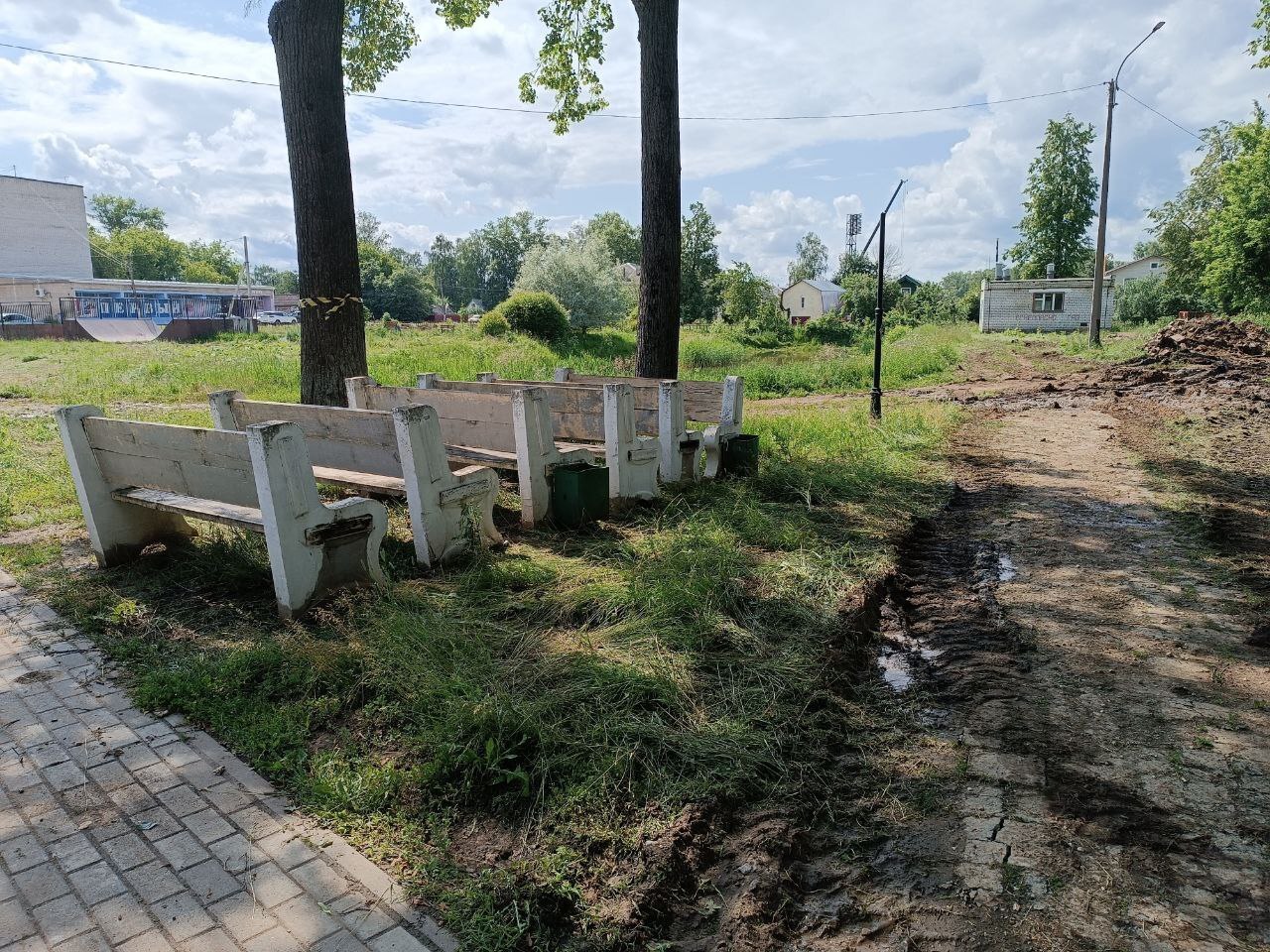 В Тверской области обновляют городской парк