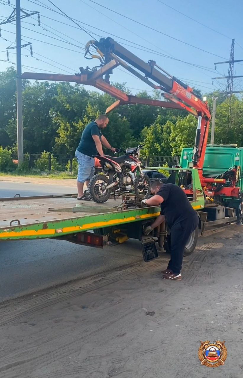 В Твери поймали подростка на питбайке