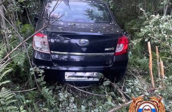 В Тверской области легковушка врезалась в дерево в кювете