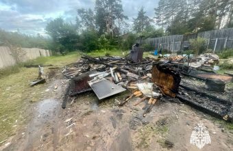 Под Тверью за несколько минут полностью сгорела баня Под Тверью за несколько минут полностью сгорела баня