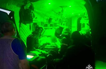 Пациента экстренно доставили в Тверь на вертолёте санавиации пациента