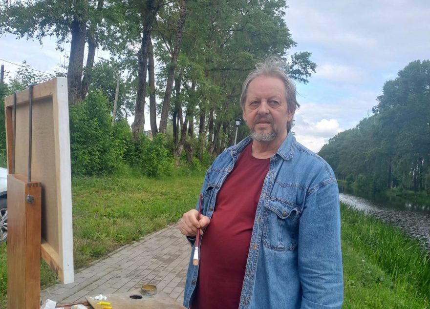 В пленэре «Венеция Венецианова. Городские пейзажи» участвует иконописец Борис Петренко пленэре