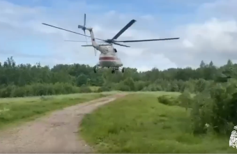 Вертолет санавиации оперативно доставил пациента в больницу