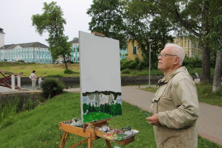 В Тверской области проходит первый пленэр «Венеция Венецианова. Городские пейзажи» В Тверской области проходит первый пленэр «Венеция Венецианова. Городские пейзажи»